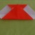 Now bring the bottom flap of the paper up to the top edge and press down on the bottom edge to make a fold. Now bring the bottom flap of the paper up to the top edge and press down on the bottom edge to make a fold.