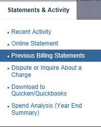 Downloading previous statements is a GREAT option... if/when it works.