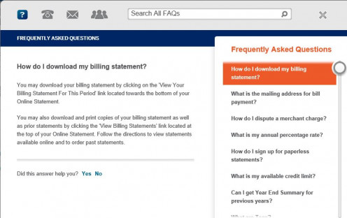 Users are routed to this FAQ page when they click on the Ask a Question link.