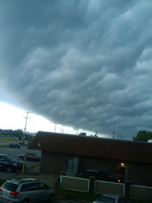 Thunder Clouds taken a week after the  Joplin, Missouri F5 tornado...  outside my medical  clinic's office.