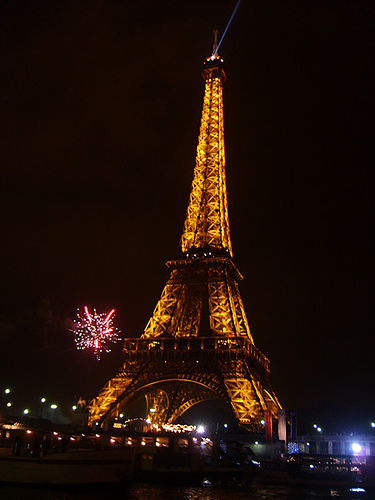 The Eiffel Tower on New Year's Eve. (Paris, France)