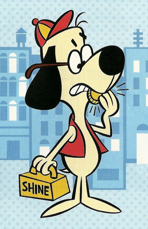 Underdog in his disguise as Shoeshine Boy