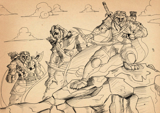 Hoargg Warriors sketch #1