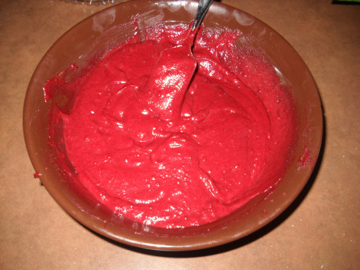 Red Velvet cheesecake liquified
