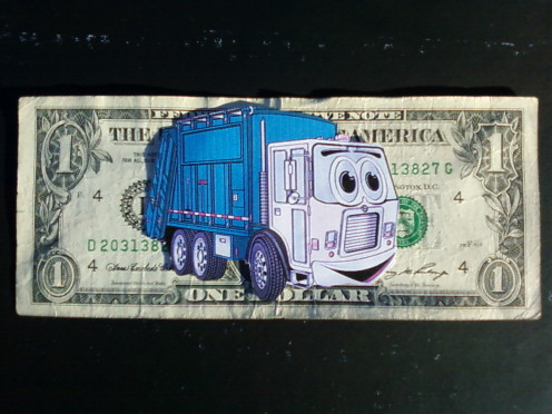 Taking out the garbage money - for galleryofgrace 