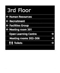 Office Directional Sign