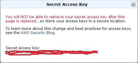 Secret Access Key