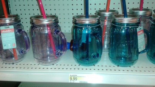 Just went to Target and saw a plastic version of our mug with a straw! This one is $10!!
