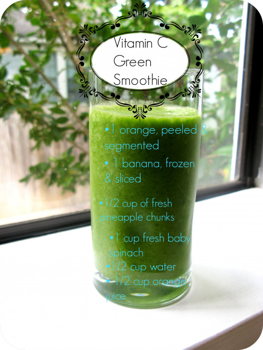 Blast away a nasty cold with this refreshing and nutrient rich, Vitamin C infused green smoothie.