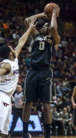 Wake Forest sophomore point guard Codi Miller-McIntyre emerging clean on the other side