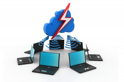  Cloud storage is safer-the cloud computing concept.