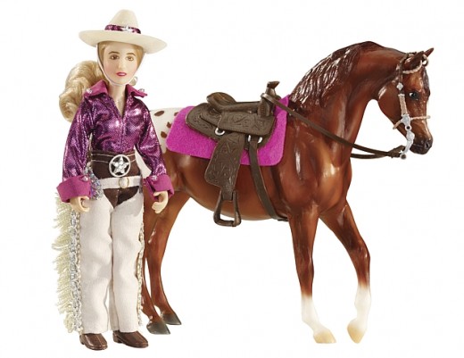 A cowgirl horse doll is perfect for young girls 