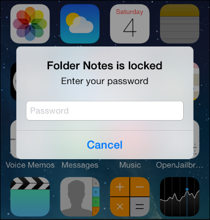 In the example above, a password has been set to open  the Notes app using Applocker