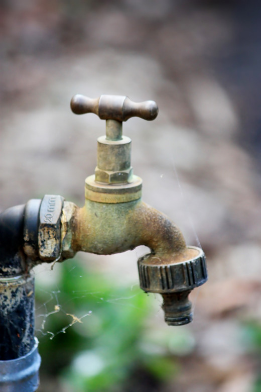 Old outside tap