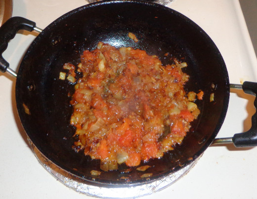 Tomatoes got nicely cooked