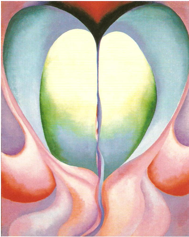 Figure 2:  Series I, No. 8, 1919.  Oil on canvas, 50.8 x 40.6 cm.