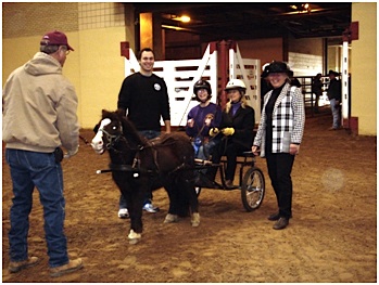 Headers (trained horse handlers) and spotters must attend additional training. It is necessary to have operating knowledge of all securing mechanisms and be familiar with loading and unloading procedures.  Photo taken at Riding Unlimited.
