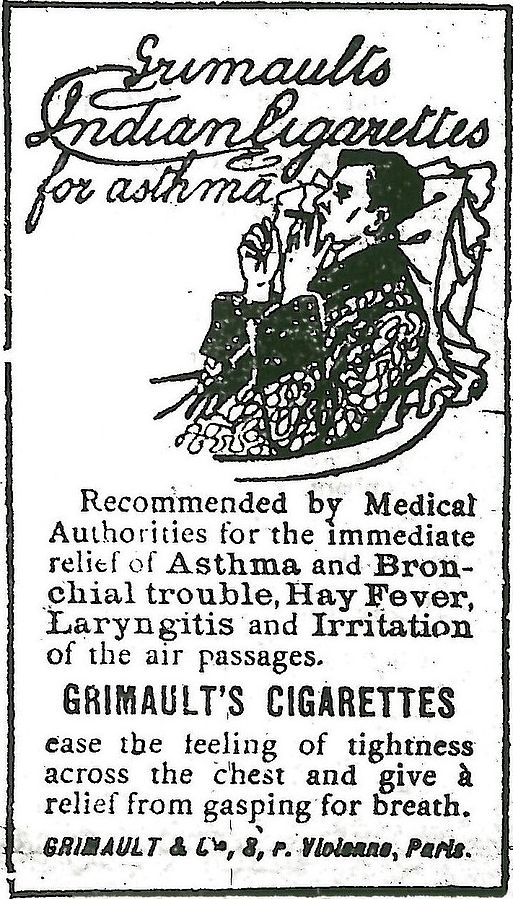 Grimaults Asthma Cigarettes