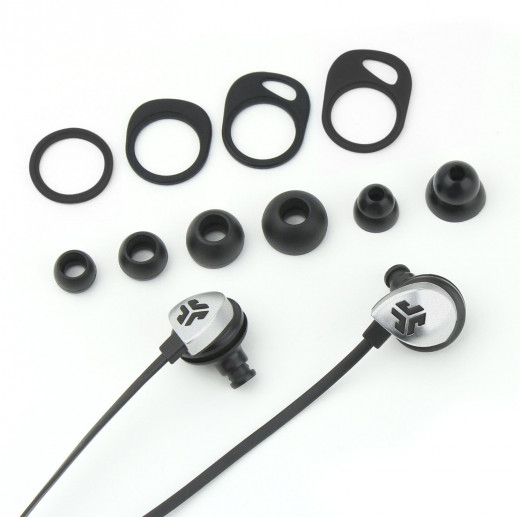 JLAB Earbuds 6 gel tips and 4 cush fins