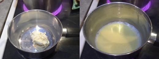 Step Thirteen: While your potatoes are cooking, add your butter to a separate smaller pot, Step Fourteen: Melt butter over medium heat
