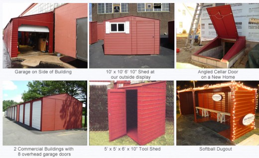 The door on the shed depicted below is now square and swings, like new