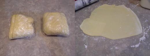Step Ten: Wrap any unneeded dough in saran wrap and keep in the refrigerator, Step Eleven: Roll your remaining dough out to cover your pie dish