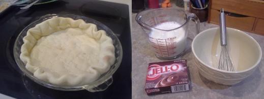 Step Eighteen: Bake for 10-15 minutes, Step Nineteen: While baking your crust, prepare your pudding