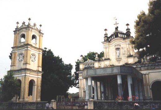 A Church in Jaffna with free standing Bell Tower.