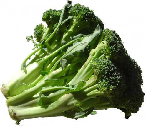 A Couple of Broccoli Florets cleaned and washed ready for to be used in cooking your main meal and using broccoli in one or more of your dishes.