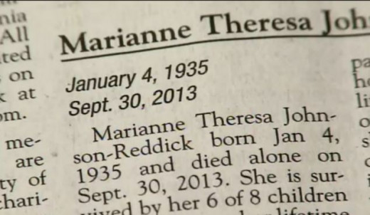 The newspaper obituary with the incorrect date of death, a much talked about detail in the comments on online newspapers