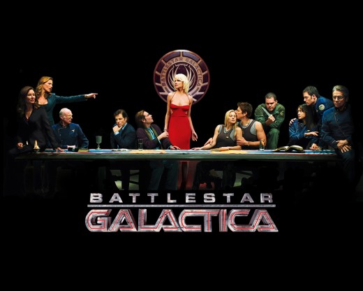 The now classic BSG promo shot