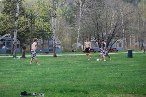 For those that want to stay on the campground, there is plenty of space for backyard games. 2010