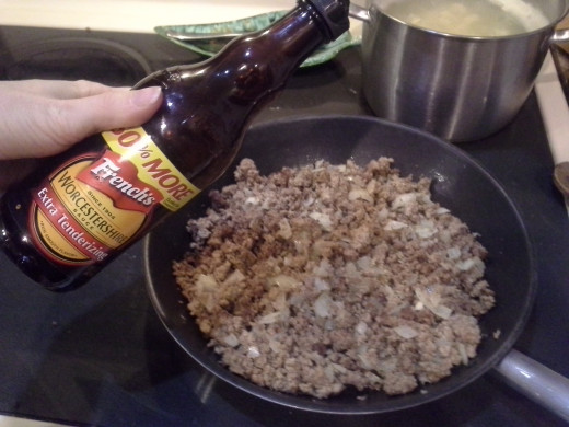 Step Fourteen: Add your Worcestershire sauce