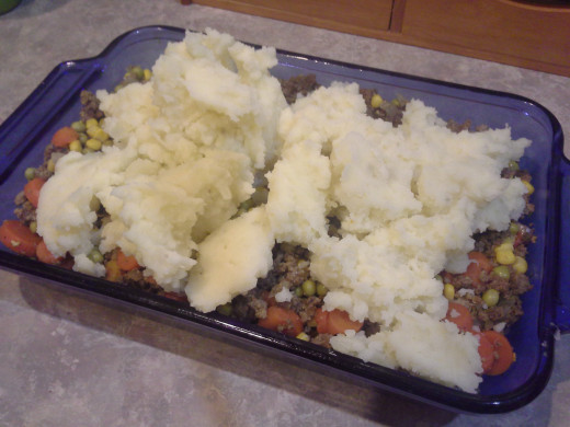 Twenty-eight: Drop your mashed potatoes in dollops across the top of your casserole