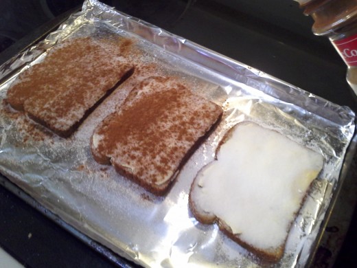 You don't need much cinnamon, just enough to make it taste good.
