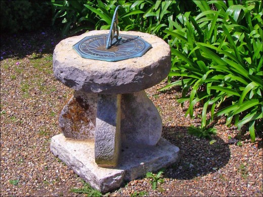 A Sundial Designed for a Modern Garden - The first Clock?