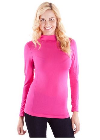 Available at Amazon..Turtleneck Sweater for Women in Pink Color