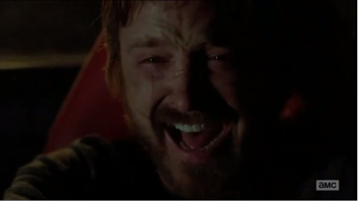 Pinkman shed tears of joy after escaping from Todd's den