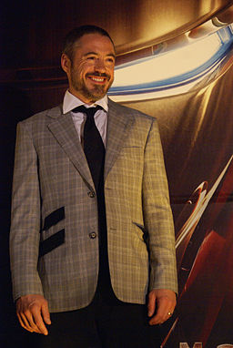 Robert Downey Jr, promoting Iron Man in Mexico City