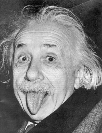 He's certainly no Einstein.