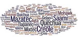 Languages in danger of becoming extinct