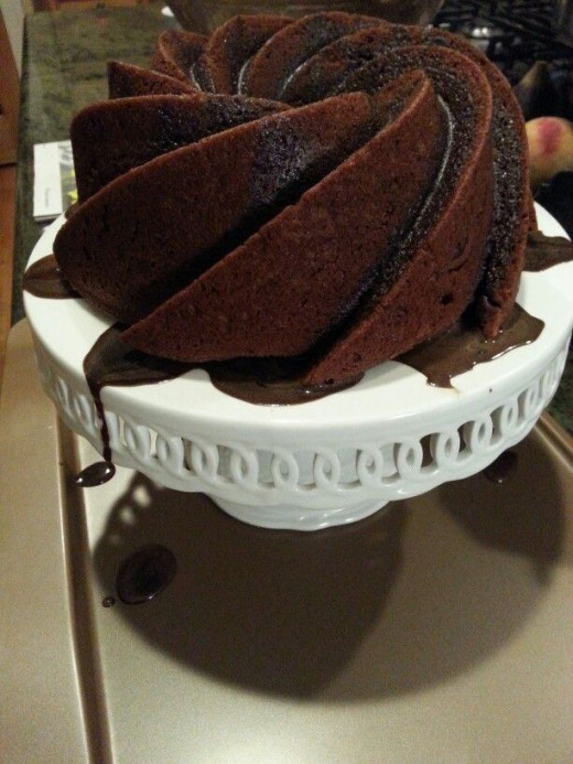 Black Chocolate Russian Bundt Cake