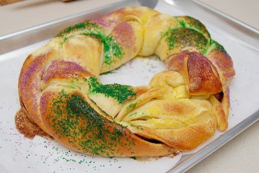 This is what a King Cake is really supposed to look like. 