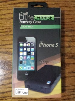 LifeCHARGE iPhone 5  and iPhone 5S MFi Approved Battery Booster Case