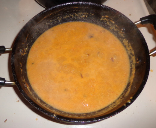 Cooked curry