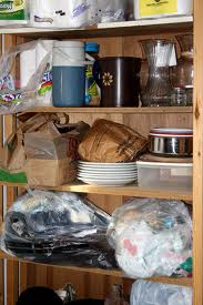 Does your open storage look more like cluttered chaos than you'd like?  Organization is great, but it can only go so far.  Some things just aren't meant to be on display.   