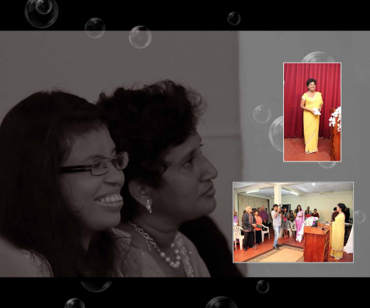 My mom thanking our Heavenly Father and committing the program into His loving hands :)