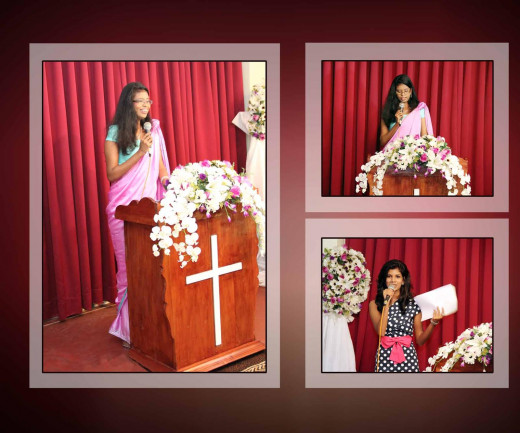 Giving the speeches :)