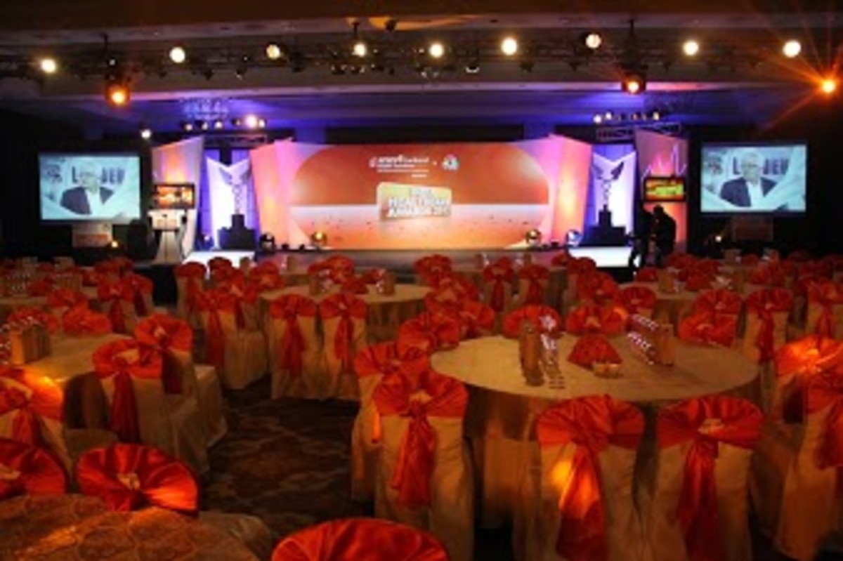 Everything in place for a glittering ceremony to honour truly glittering examples of service. 
