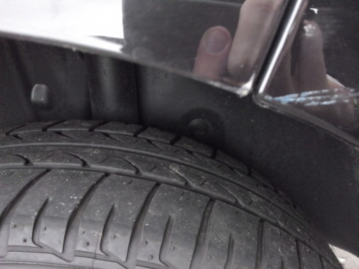 The supposedly new tyres.